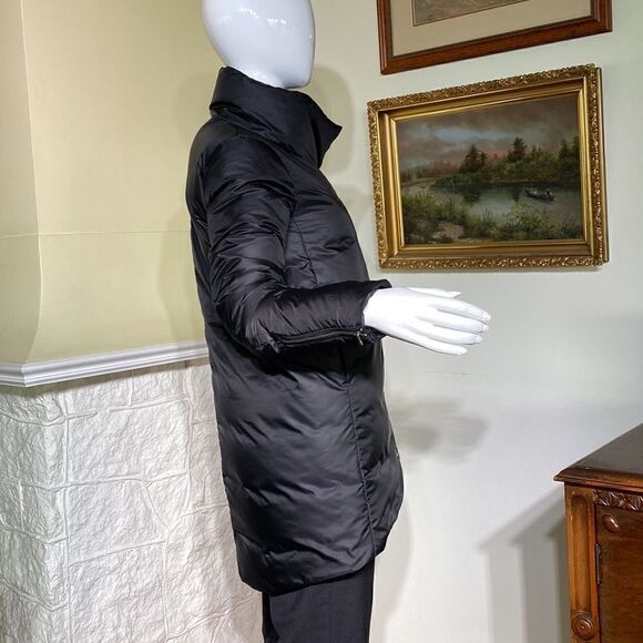 Helmut Lang Asymmetrical Zippered Down Cocoon Coat - Picture 3 of 15